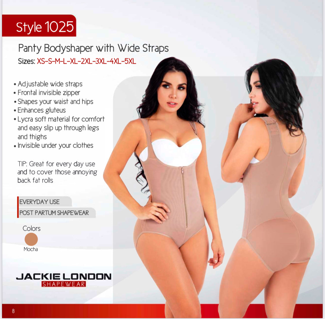 JACKIE LONDON 1025 - Panty Body Shaper With Wide Straps